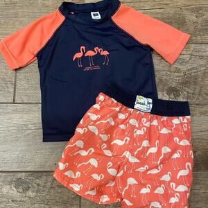 Janie and Jack Flamingo Matching Family Swimsuit